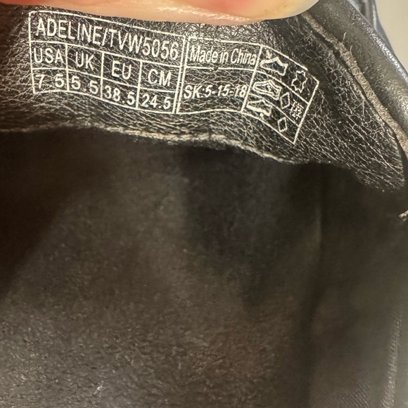 Vionic Black Leather Loafers with Silver Accent - Picture 4 of 4